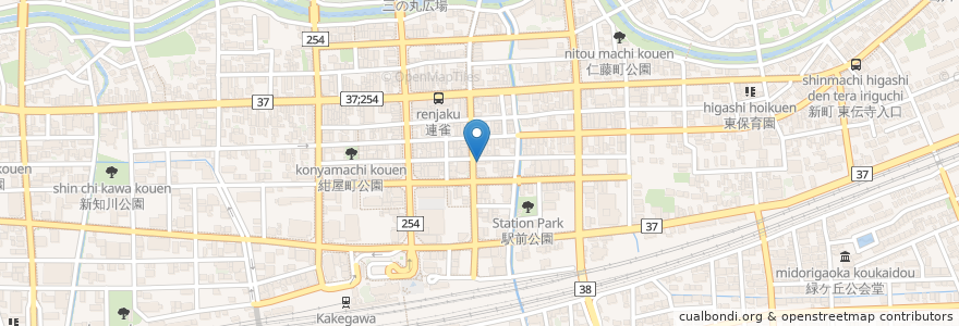 Mapa de ubicacion de うなぎの甚八 en Japan, Präfektur Shizuoka, 掛川市.