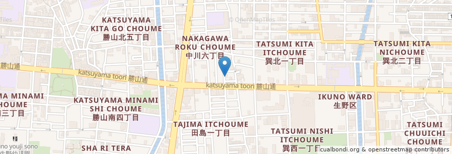 Mapa de ubicacion de 居酒屋つばき en 日本, 大阪府, 大阪市, 生野区.