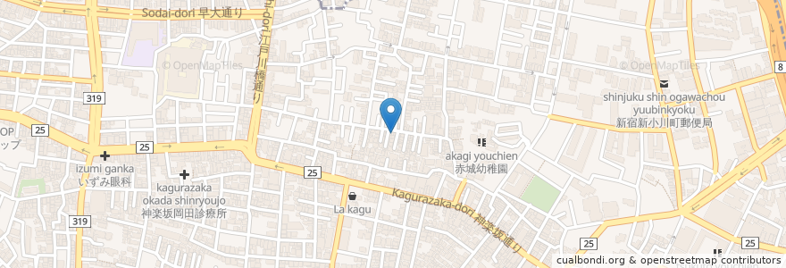 Mapa de ubicacion de あかぎ薬局 en Japan, 東京都, 新宿区.