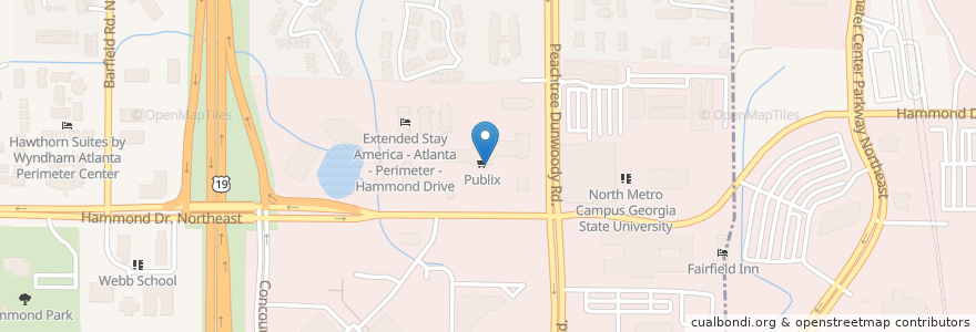 Mapa de ubicacion de Presto! en États-Unis D'Amérique, Géorgie, Fulton County, Sandy Springs.