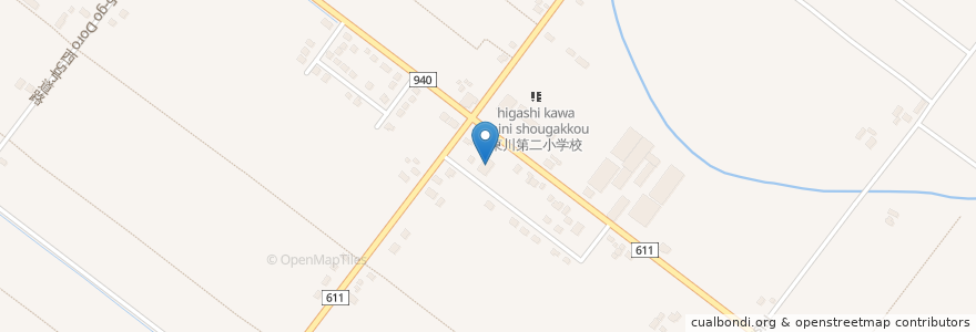 Mapa de ubicacion de 第二地区コミュニティセンター en اليابان, محافظة هوكايدو, 上川総合振興局, 上川郡(石狩国), 東川町.