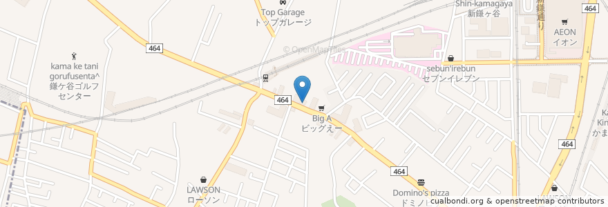 Mapa de ubicacion de 来来亭 en Japan, Präfektur Chiba, 鎌ケ谷市.