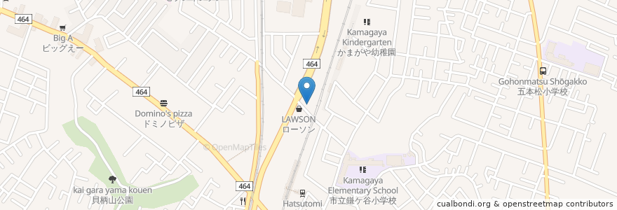 Mapa de ubicacion de とりどーる en Japonya, 千葉県, 鎌ケ谷市.