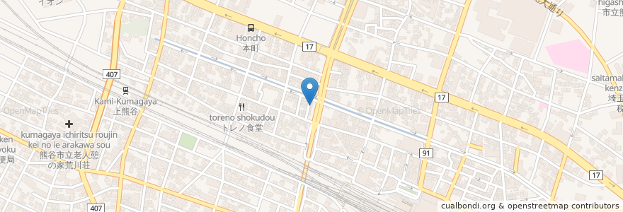 Mapa de ubicacion de 詩知里亜 en Japan, Saitama Prefecture, Kumagaya.