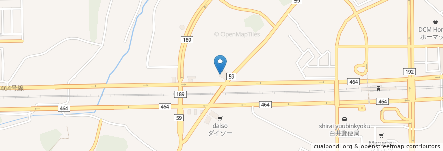 Mapa de ubicacion de はな膳 en 日本, 千葉県, 白井市.