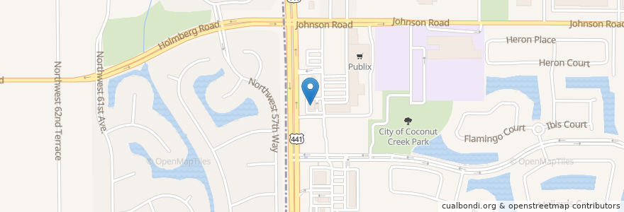 Mapa de ubicacion de Chase Parkland en États-Unis D'Amérique, Floride, Broward County, Coconut Creek.