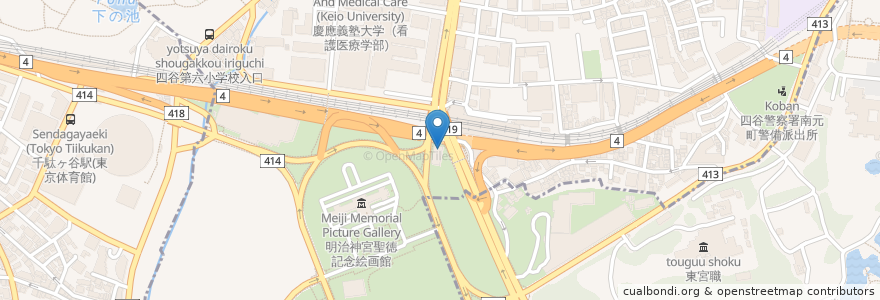 Mapa de ubicacion de 日高屋 en Japan, Tokio.