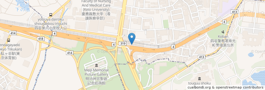 Mapa de ubicacion de パパラミノ en اليابان, 東京都.