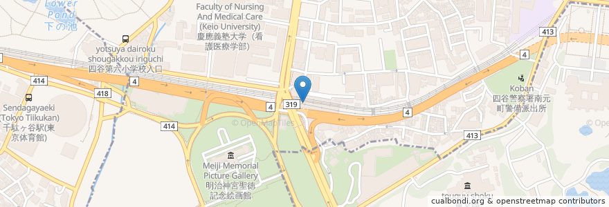 Mapa de ubicacion de 大城クリニック en Japón, Tokio.