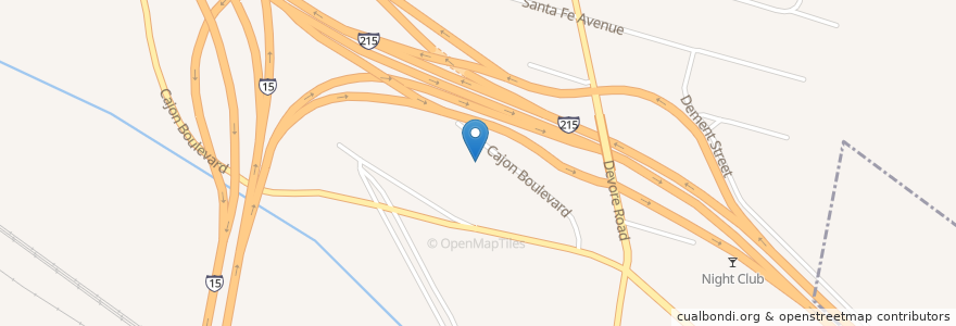 Mapa de ubicacion de Papa Tony's Restaurant en ایالات متحده آمریکا, کالیفرنیا, San Bernardino County.
