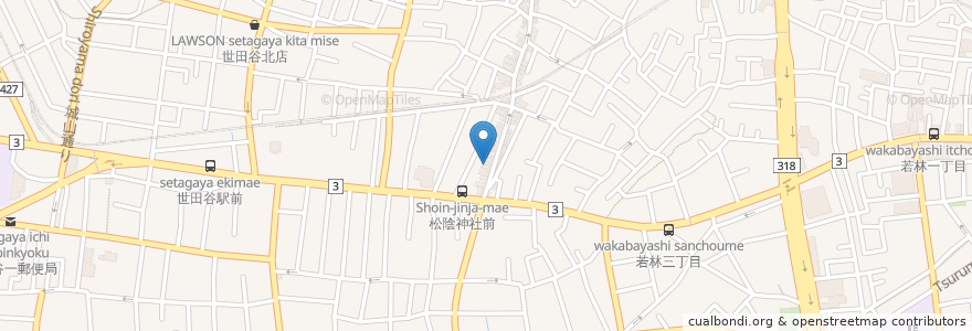 Mapa de ubicacion de ALOHA BABY en اليابان, 東京都, 世田谷区.