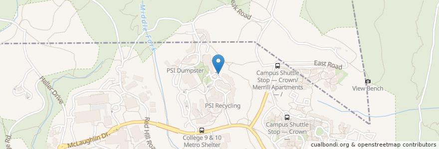 Mapa de ubicacion de PSI Dumpster en Stati Uniti D'America, California, Santa Cruz County, Santa Cruz.