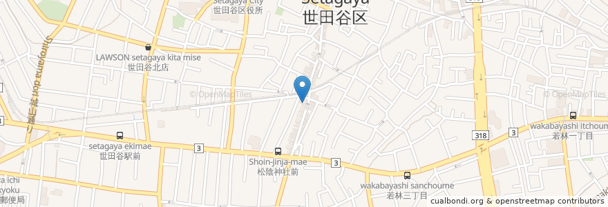 Mapa de ubicacion de ココカラファイン en Japón, Tokio, Setagaya.