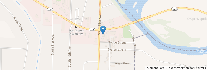 Mapa de ubicacion de Brick House Pizza en Amerika Syarikat, Washington, Benton County, West Richland.