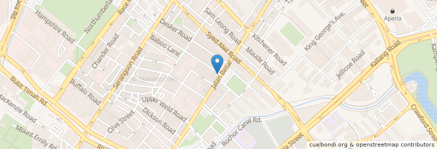 Mapa de ubicacion de Al-Haji Noordhin Restaurant (24hr) en Сингапур, Central.