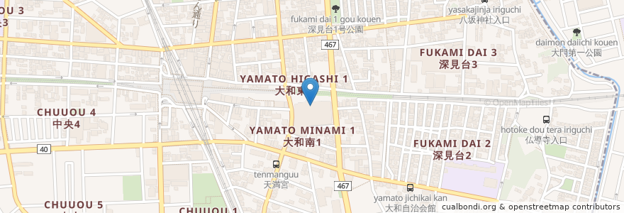Mapa de ubicacion de 大和市文化創造拠点シリウス en 日本, 神奈川縣, 大和市.
