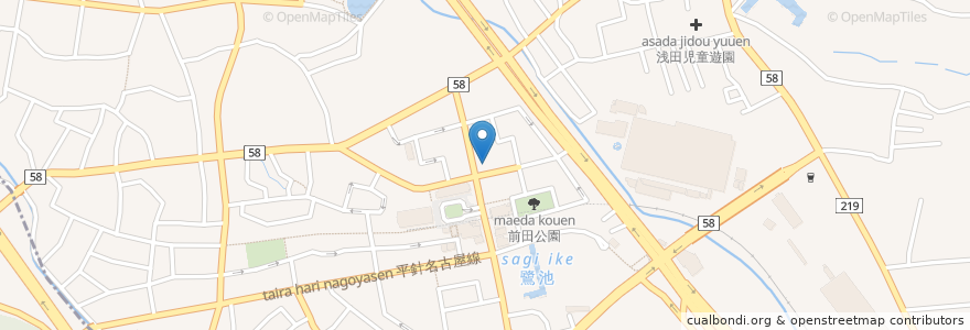 Mapa de ubicacion de 十六銀行 en 日本, 愛知県, 日進市.