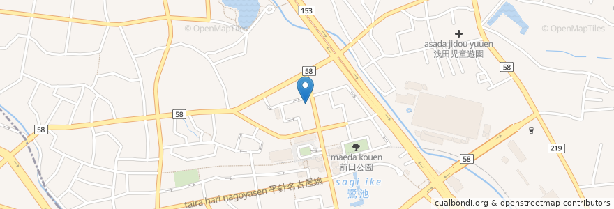 Mapa de ubicacion de 赤池駅北自転車等駐車場 en 日本, 愛知県, 日進市.