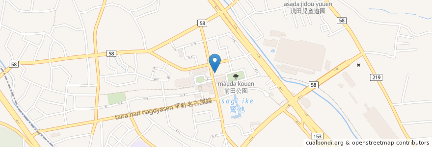Mapa de ubicacion de 赤池駅東自転車等駐車場 en 日本, 愛知県, 日進市.