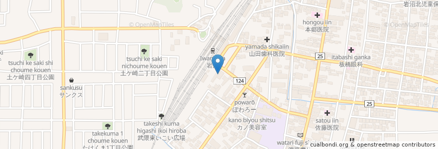 Mapa de ubicacion de だんまや水産　岩沼駅前店 en اليابان, 宮城県, 岩沼市.