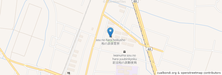 Mapa de ubicacion de 相の原保育所 en Giappone, 宮城県, 岩沼市.