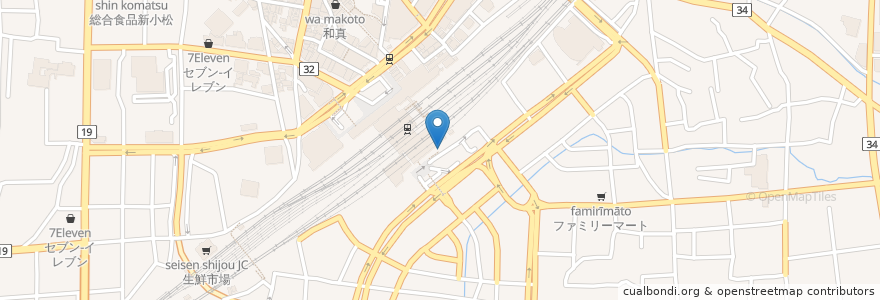 Mapa de ubicacion de 長野 東 en Japan, Präfektur Nagano, 長野市.