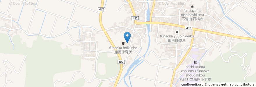 Mapa de ubicacion de 東方山 奉安寺 en Japan, Präfektur Tottori, 八頭郡, 八頭町.