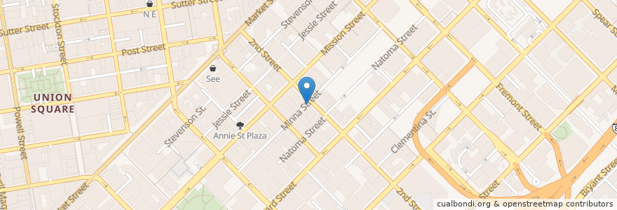 Mapa de ubicacion de 111 Minna Gallery en Verenigde Staten, Californië, San Francisco, San Francisco.