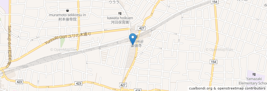 Mapa de ubicacion de Leaf room豪徳寺 en Japan, Tokyo, Setagaya.