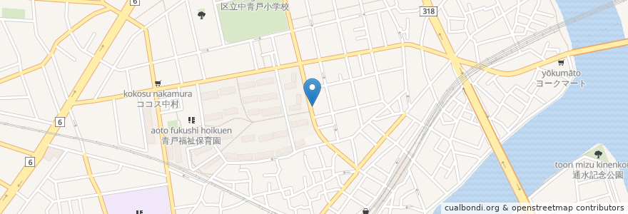 Mapa de ubicacion de ビストロヒロヨシ en 日本, 東京都, 葛飾区.