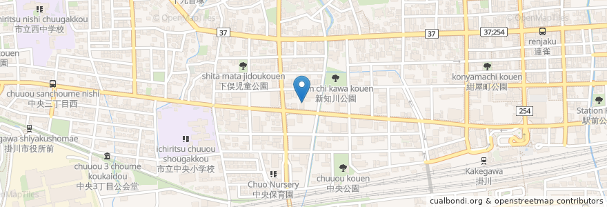Mapa de ubicacion de ENEOS en Japan, 静岡県, 掛川市.