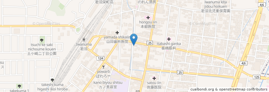 Mapa de ubicacion de 登美寿司 en Japon, Préfecture De Miyagi, 岩沼市.