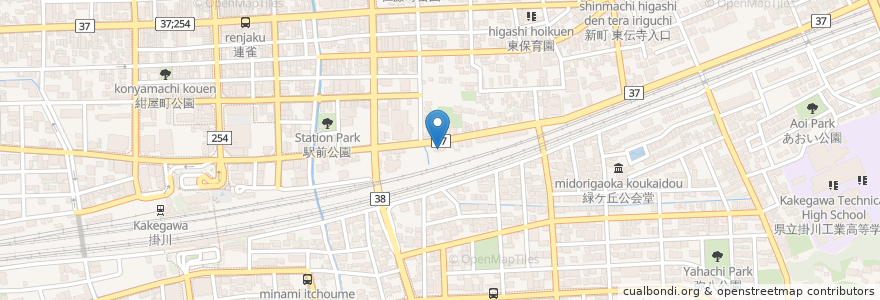 Mapa de ubicacion de エッソ en 일본, 시즈오카현, 掛川市.