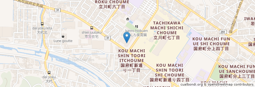 Mapa de ubicacion de 鳥取県東部生活環境事務所 en Japon, Préfecture De Tottori, 鳥取市.