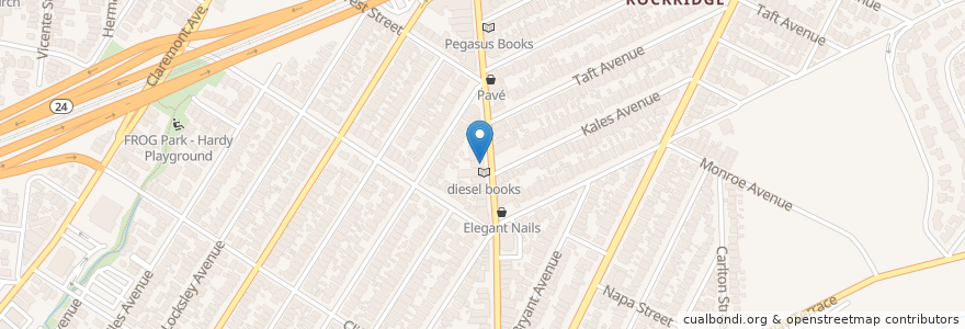 Mapa de ubicacion de George & Walt's en United States, California, Alameda County, Oakland.