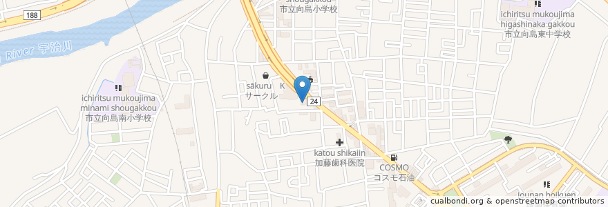 Mapa de ubicacion de デリード桃山南 en ژاپن, 京都府, 京都市, 伏見区.