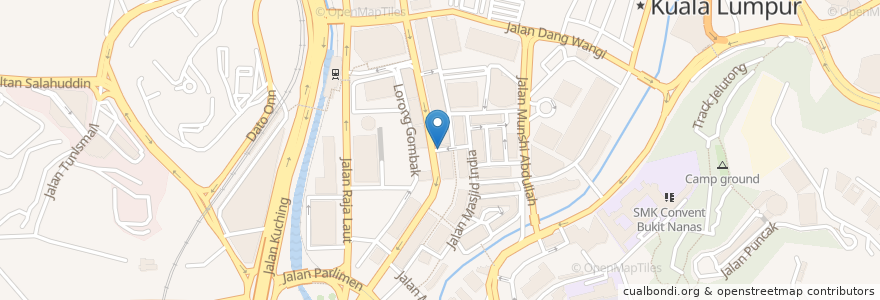 Mapa de ubicacion de Zam Zam Restaurant en マレーシア, セランゴール, クアラルンプール.
