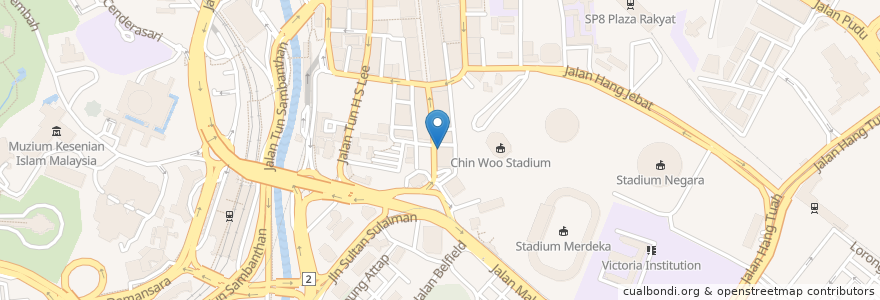 Mapa de ubicacion de Merchant's Lane en Malaysia, Selangor, Kuala Lumpur.