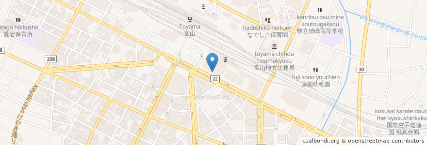 Mapa de ubicacion de Pronto en ژاپن, 富山県, 富山市.
