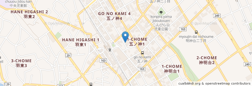 Mapa de ubicacion de アイセイ薬局羽村店 en Japão, Tóquio, 羽村市.
