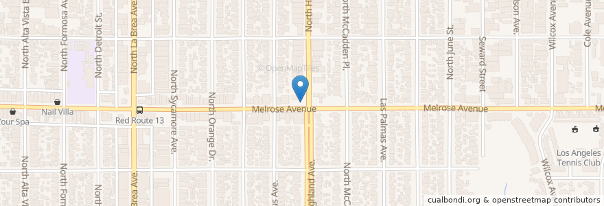Mapa de ubicacion de Mobil en ایالات متحده آمریکا, کالیفرنیا, Los Angeles County, لوس آنجلس.