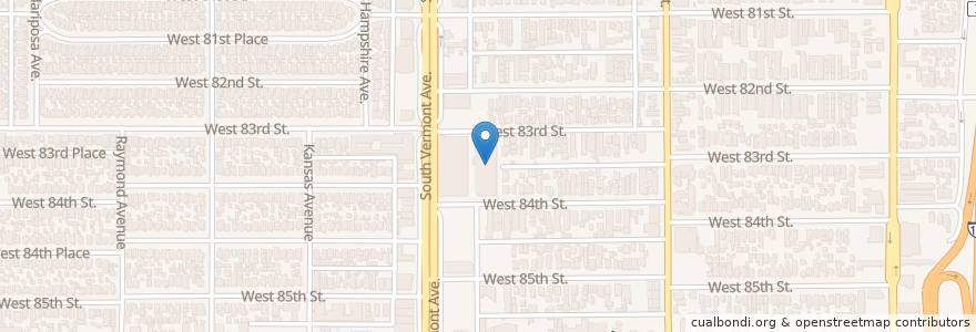 Mapa de ubicacion de Parking Garage en Stati Uniti D'America, California, Los Angeles County, Los Angeles.