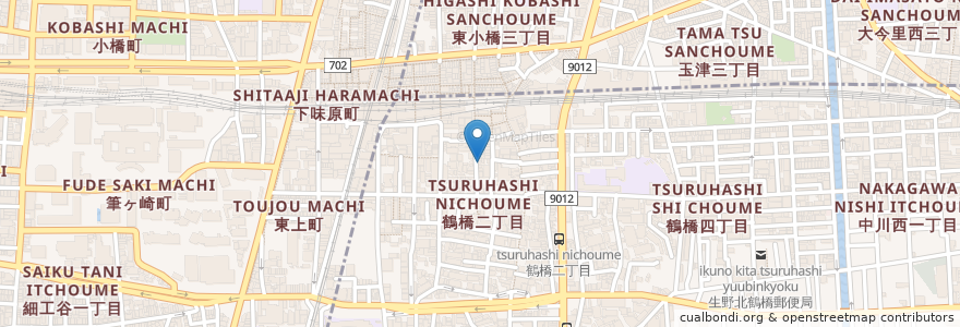 Mapa de ubicacion de 我が家 en 일본, 오사카부, 오사카, 生野区.