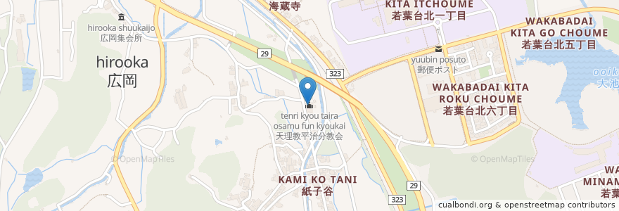 Mapa de ubicacion de 天理教平治分教会 en Japon, Préfecture De Tottori, 鳥取市.
