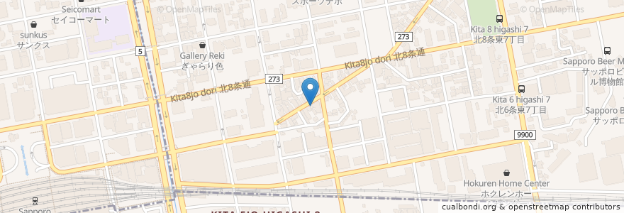 Mapa de ubicacion de そば切り 春のすけ en 일본, 홋카이도, 石狩振興局, 札幌市, 東区.