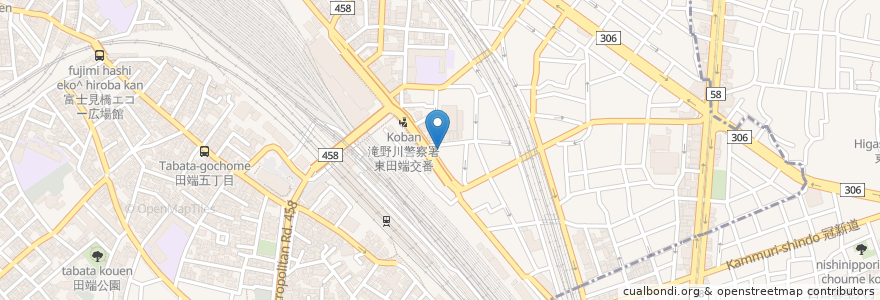 Mapa de ubicacion de 浅野屋 en Japonya, 東京都, 北区.