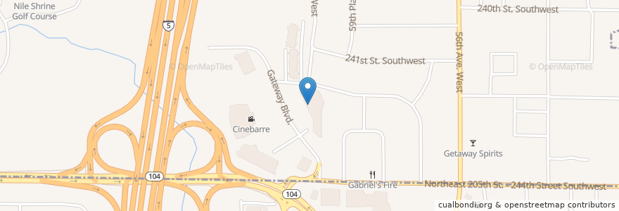 Mapa de ubicacion de Gene Juarez Academy en 미국, 워싱턴, Snohomish County, Mountlake Terrace.