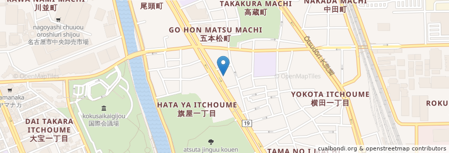 Mapa de ubicacion de シャーロックホームズ en اليابان, 愛知県, 名古屋市, 熱田区.