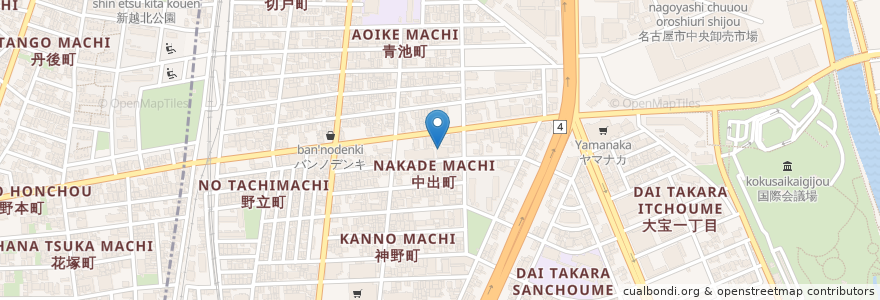 Mapa de ubicacion de 瀬戸信用金庫 en اليابان, 愛知県, 名古屋市, 熱田区.