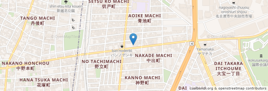 Mapa de ubicacion de 讃岐製麺 en Japan, 愛知県, Nagoya, 熱田区.